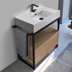 Modern  Console Vanity, 35 inch